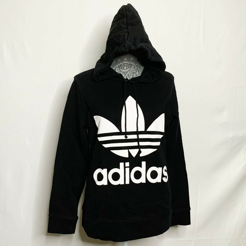 Adidas Sweatshirt Women S Black Spellout Logo